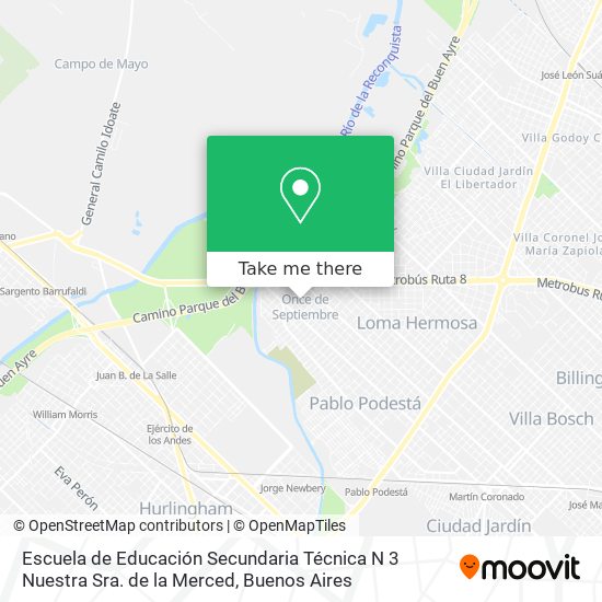 Escuela de Educación Secundaria Técnica N 3 Nuestra Sra. de la Merced map