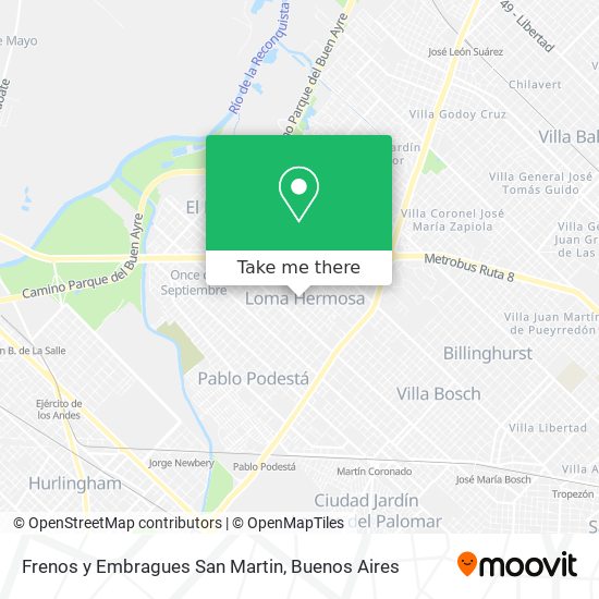 Frenos y Embragues San Martin map