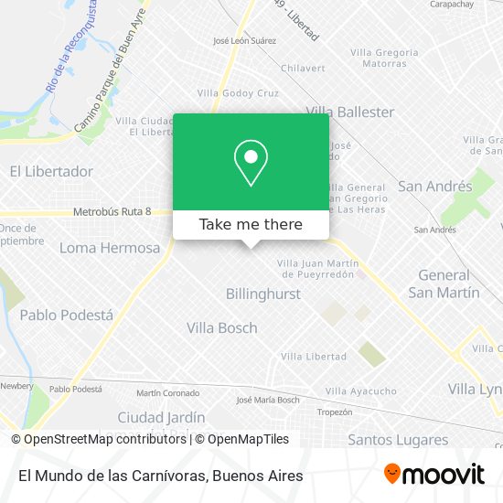 Mapa de El Mundo de las Carnívoras