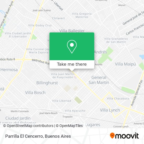 Parrilla El Cencerro map
