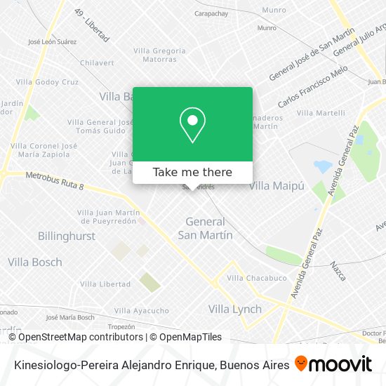 Mapa de Kinesiologo-Pereira Alejandro Enrique