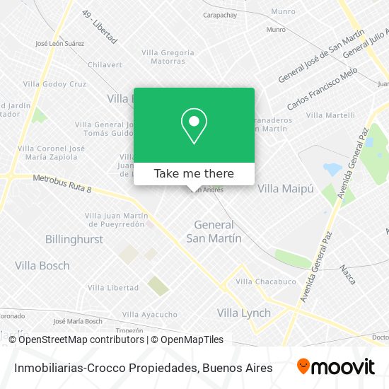 Inmobiliarias-Crocco Propiedades map