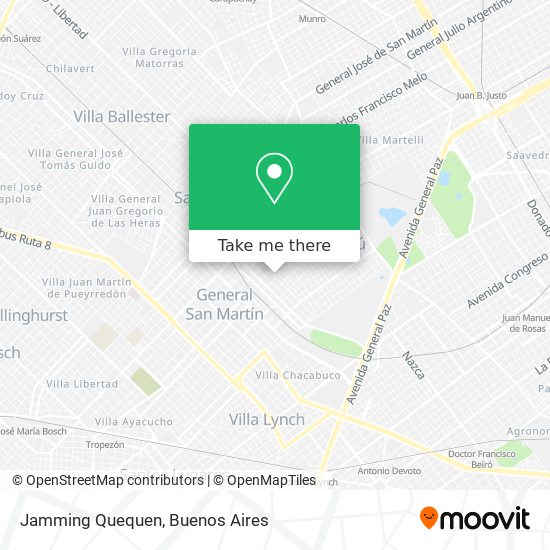 Mapa de Jamming Quequen