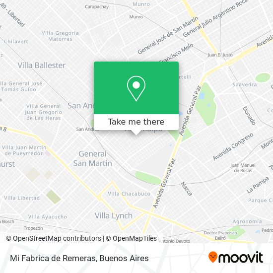 Mi Fabrica de Remeras map