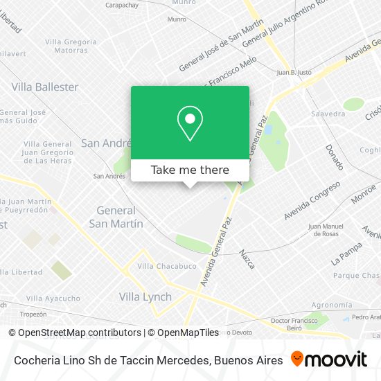 Cocheria Lino Sh de Taccin Mercedes map