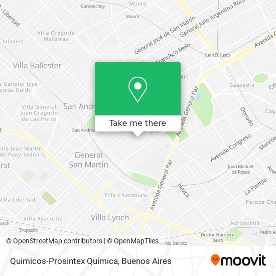 Quimicos-Prosintex Quimica map