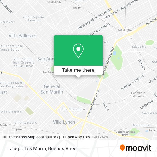 Transportes Marra map