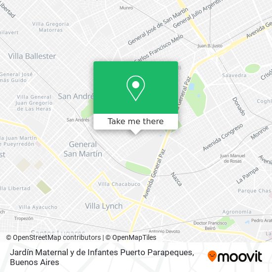 Jardín Maternal y de Infantes Puerto Parapeques map