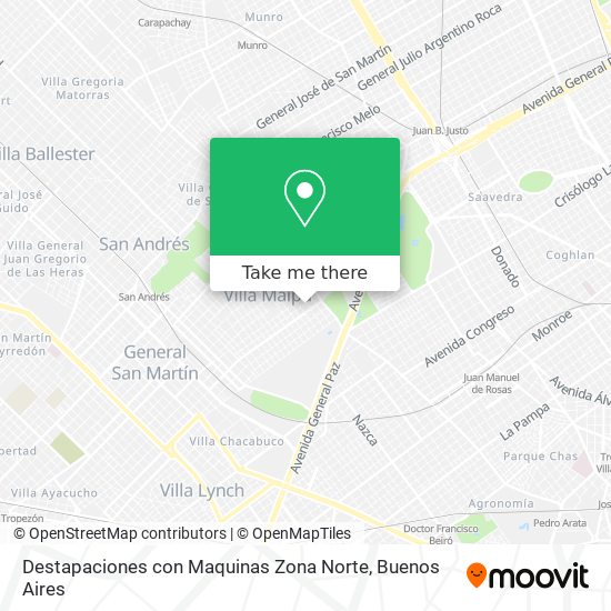 Destapaciones con Maquinas Zona Norte map