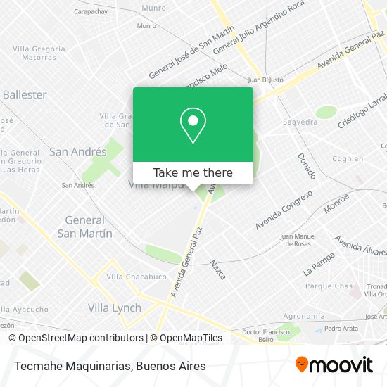 Tecmahe Maquinarias map