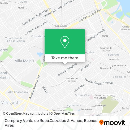 Compra y Venta de Ropa,Calzados & Varios map