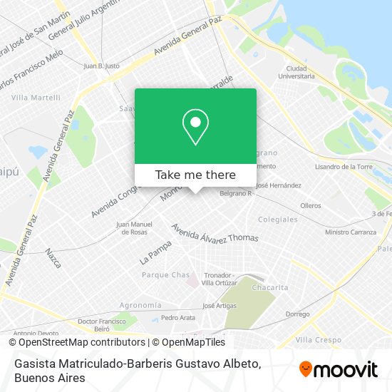 Gasista Matriculado-Barberis Gustavo Albeto map