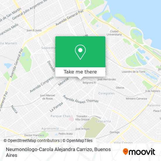 Mapa de Neumonólogo-Carola Alejandra Carrizo