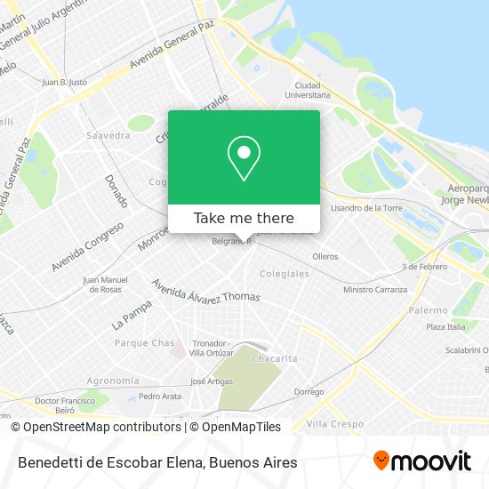 Mapa de Benedetti de Escobar Elena