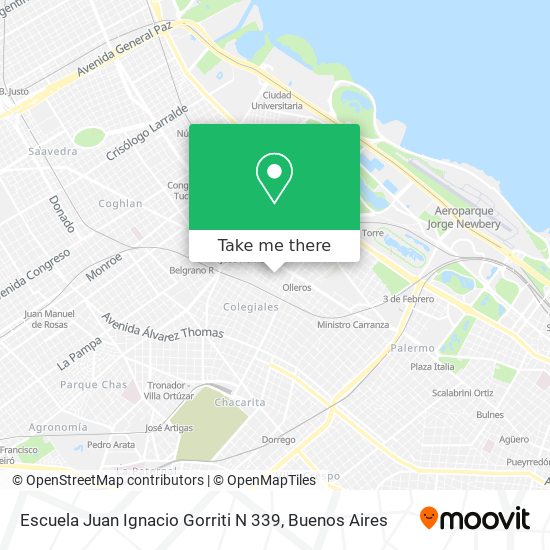 Escuela Juan Ignacio Gorriti N 339 map