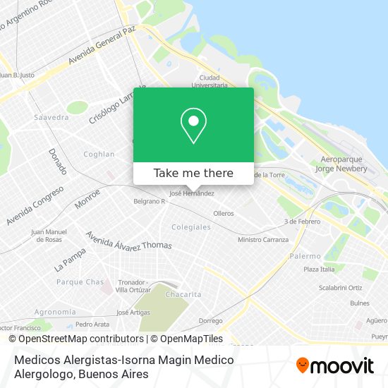 Mapa de Medicos Alergistas-Isorna Magin Medico Alergologo