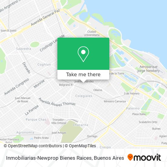 Inmobiliarias-Newprop Bienes Raices map