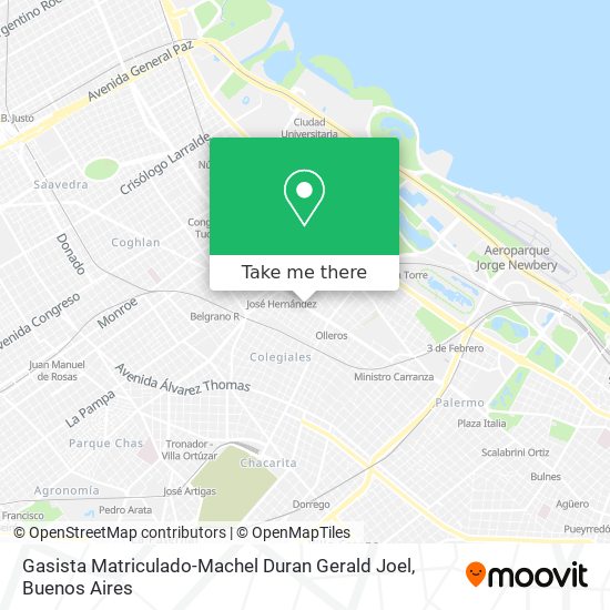 Mapa de Gasista Matriculado-Machel Duran Gerald Joel