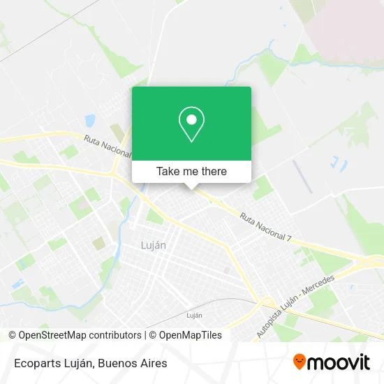 Ecoparts Luján map