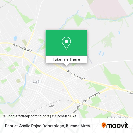 Dentist-Analia Rojas Odontologa map