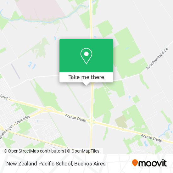 Mapa de New Zealand Pacific School