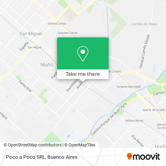 Poco a Poco SRL map