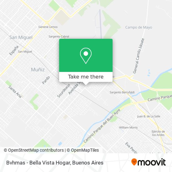 Mapa de Bvhmas - Bella Vista Hogar