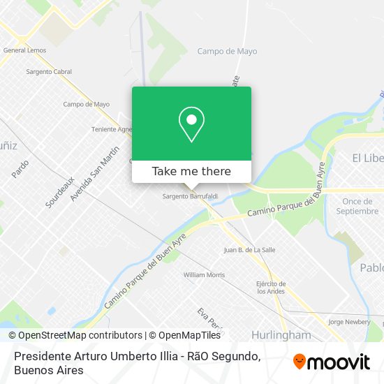Presidente Arturo Umberto Illia - Rã­O Segundo map