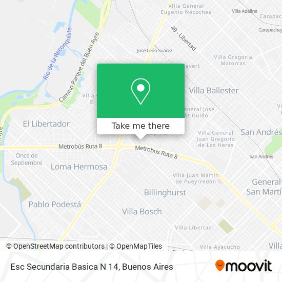 Mapa de Esc Secundaria Basica N 14