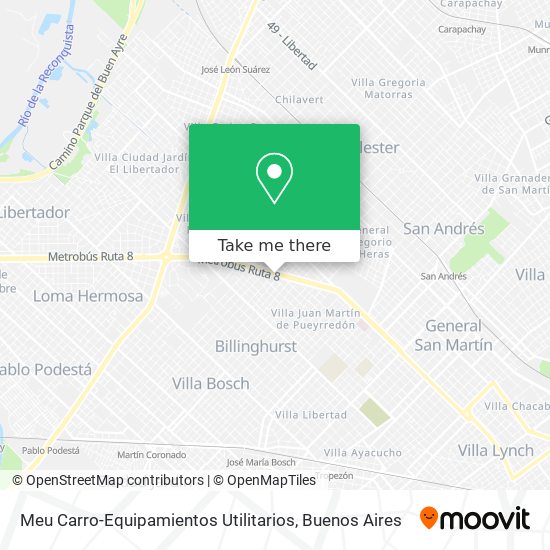 Mapa de Meu Carro-Equipamientos Utilitarios