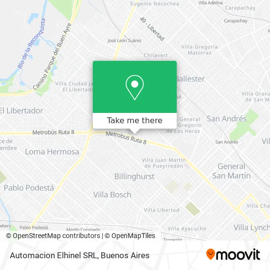 Automacion Elhinel SRL map