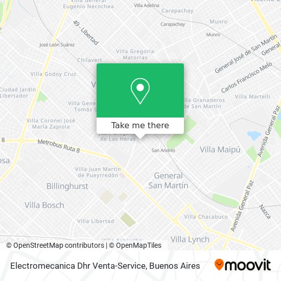 Mapa de Electromecanica Dhr Venta-Service