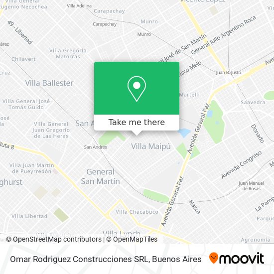 Omar Rodriguez Construcciones SRL map
