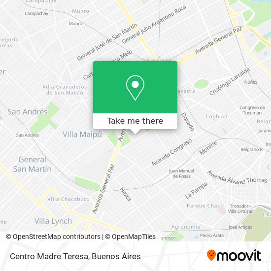 Centro Madre Teresa map