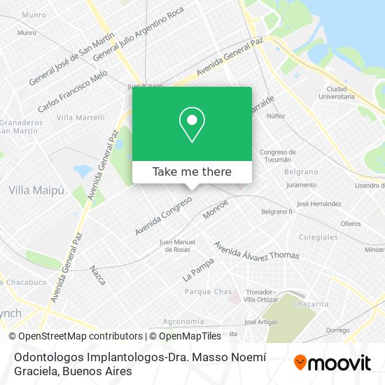 Odontologos Implantologos-Dra. Masso Noemí Graciela map