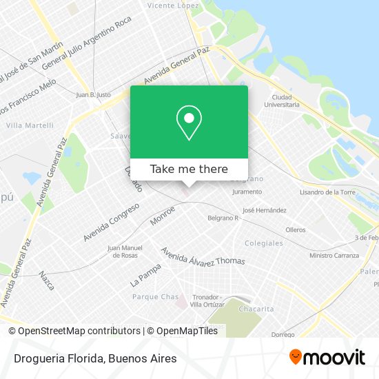 Drogueria Florida map