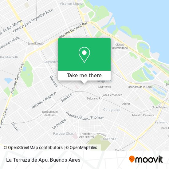 Mapa de La Terraza de Apu