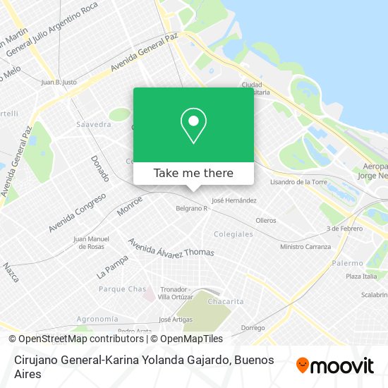 Cirujano General-Karina Yolanda Gajardo map