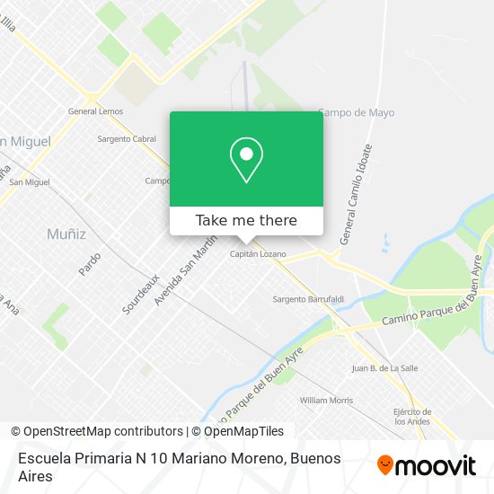 Escuela Primaria N 10 Mariano Moreno map