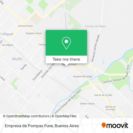 Mapa de Empresa de Pompas Fune