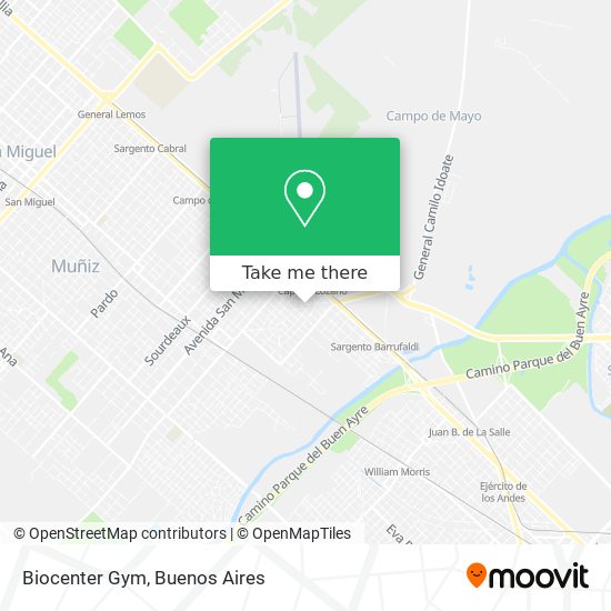 Mapa de Biocenter Gym