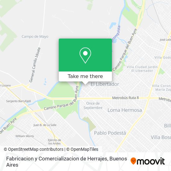 Fabricacion y Comercializacion de Herrajes map