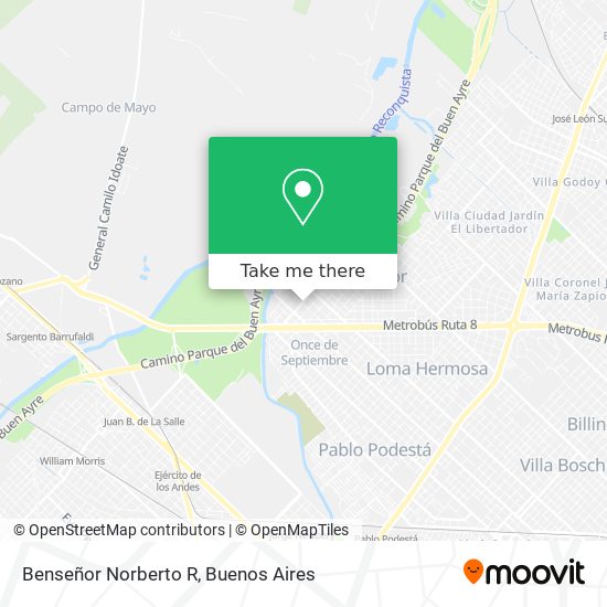 Benseñor Norberto R map