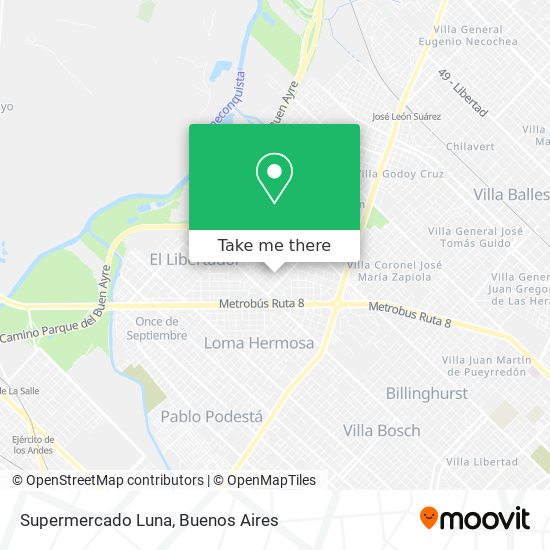 Supermercado Luna map