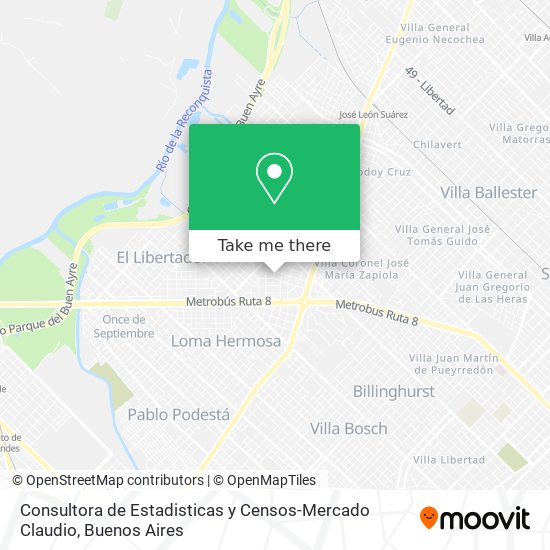 Consultora de Estadisticas y Censos-Mercado Claudio map