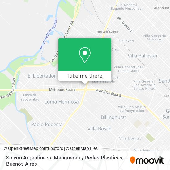 Solyon Argentina sa Mangueras y Redes Plasticas map