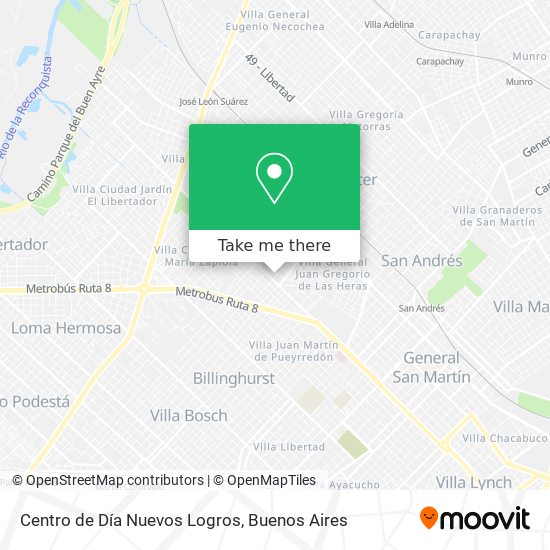 Centro de Día Nuevos Logros map