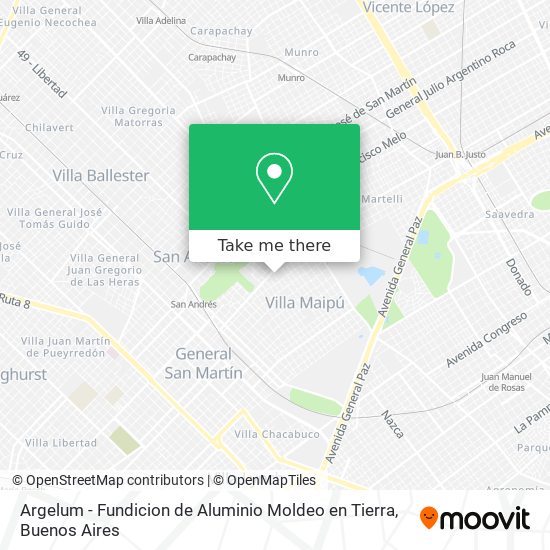 Argelum - Fundicion de Aluminio Moldeo en Tierra map