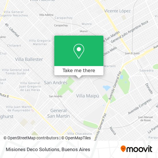 Misiones Deco Solutions map