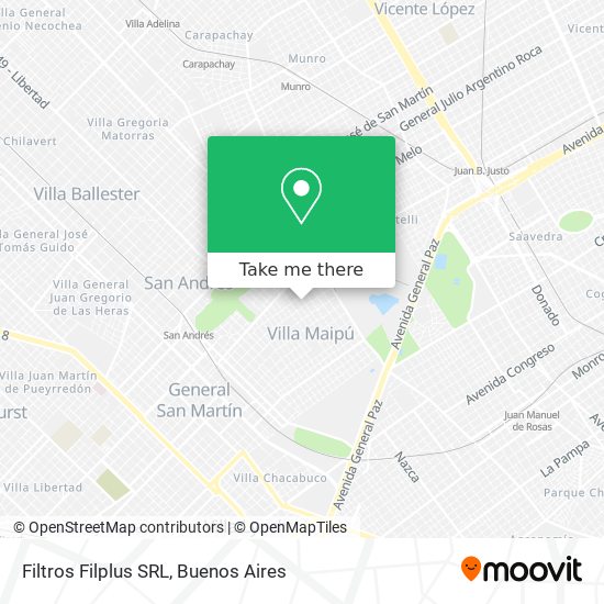 Filtros Filplus SRL map